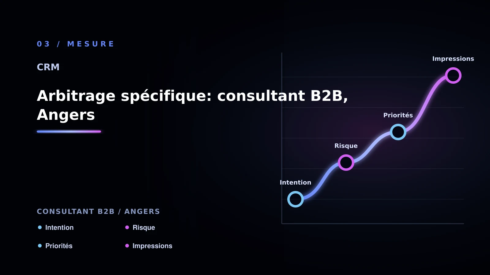 Illustration de arbitrage spécifique: consultant b2b, angers pour CRM à Angers: comprendre la priorisation commerciale: consultant B2B