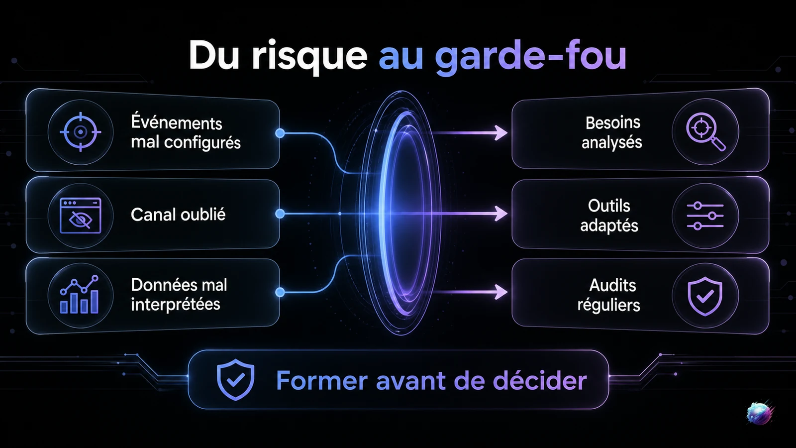 Risques analytics reliés aux garde-fous de configuration, d’outillage et d’audit
