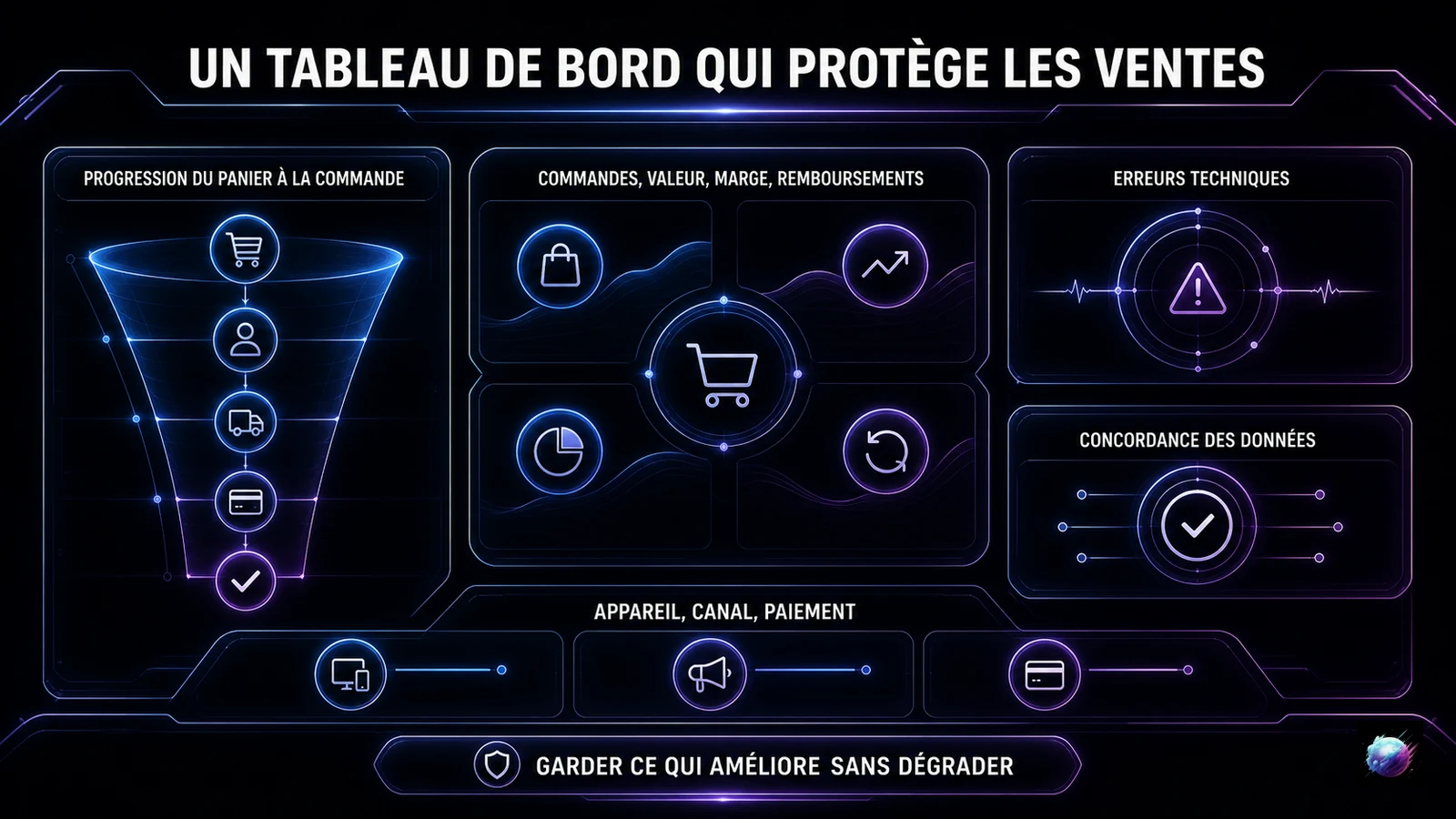 Tableau de bord qualitatif pour protéger ventes, marge et qualité des données